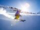 Skieur solo sur les pistes